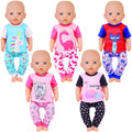 UNICORN ELEMENT 5 Sets Baby Doll Clothes Outfits Pyjamas for 14-18 Inch Doll Baby Doll Accessories for New Born Baby Dolls 18 Inch Doll