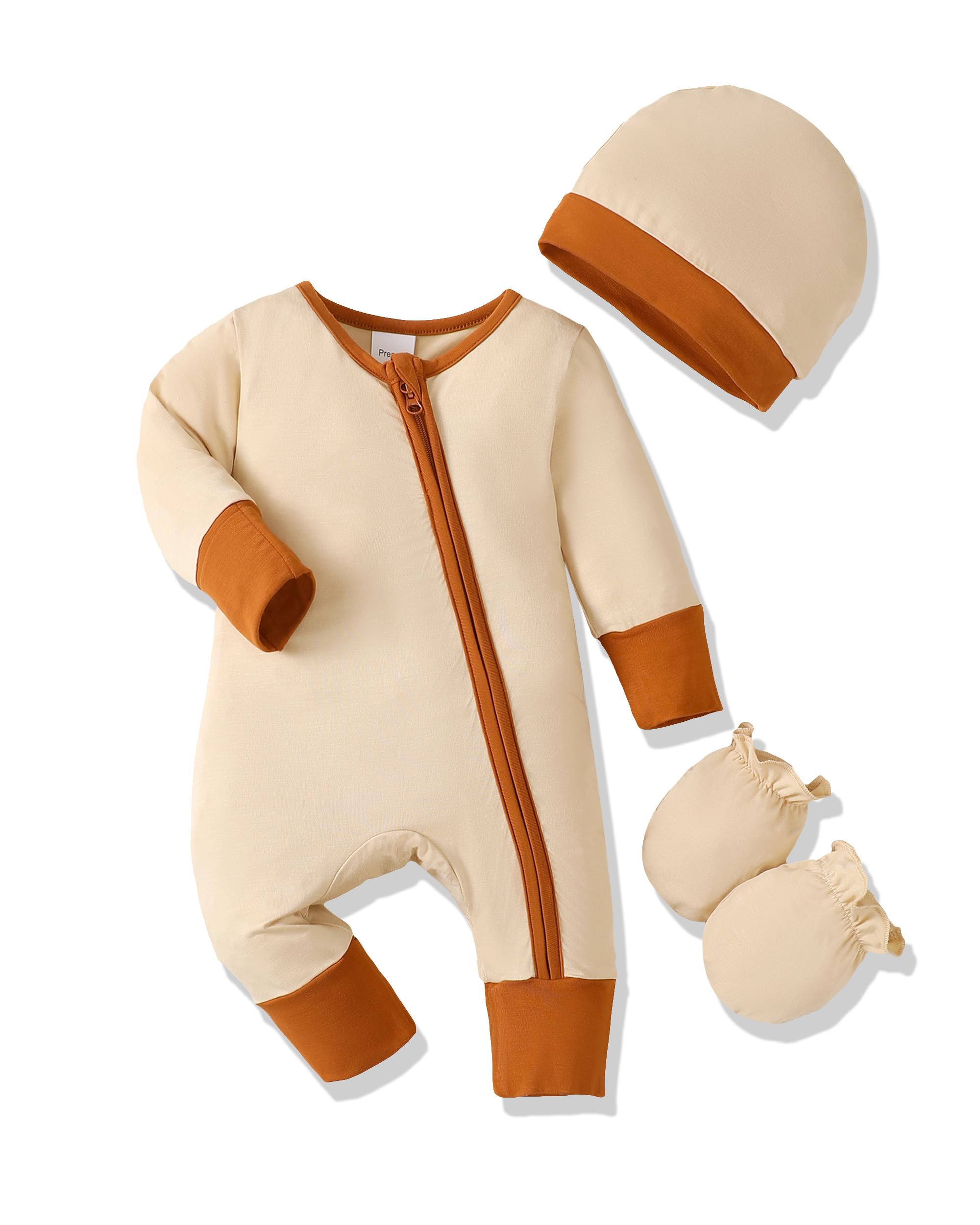 Yhnslsf Newborn Boy Clothes Infant Baby Rompers Boy Winter White Newborn Boy Outfits Long Sleeve Zipper Baby Boys Jumpsuit Romper Fall Newborn Boys Essentials