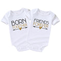 Acwssit Born Friends Newborn Twins Outfits Boy And Girl Baby Items Outfits Matching White Born Friends 3-6 Months